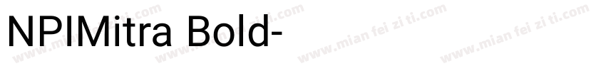 NPIMitra Bold字体转换